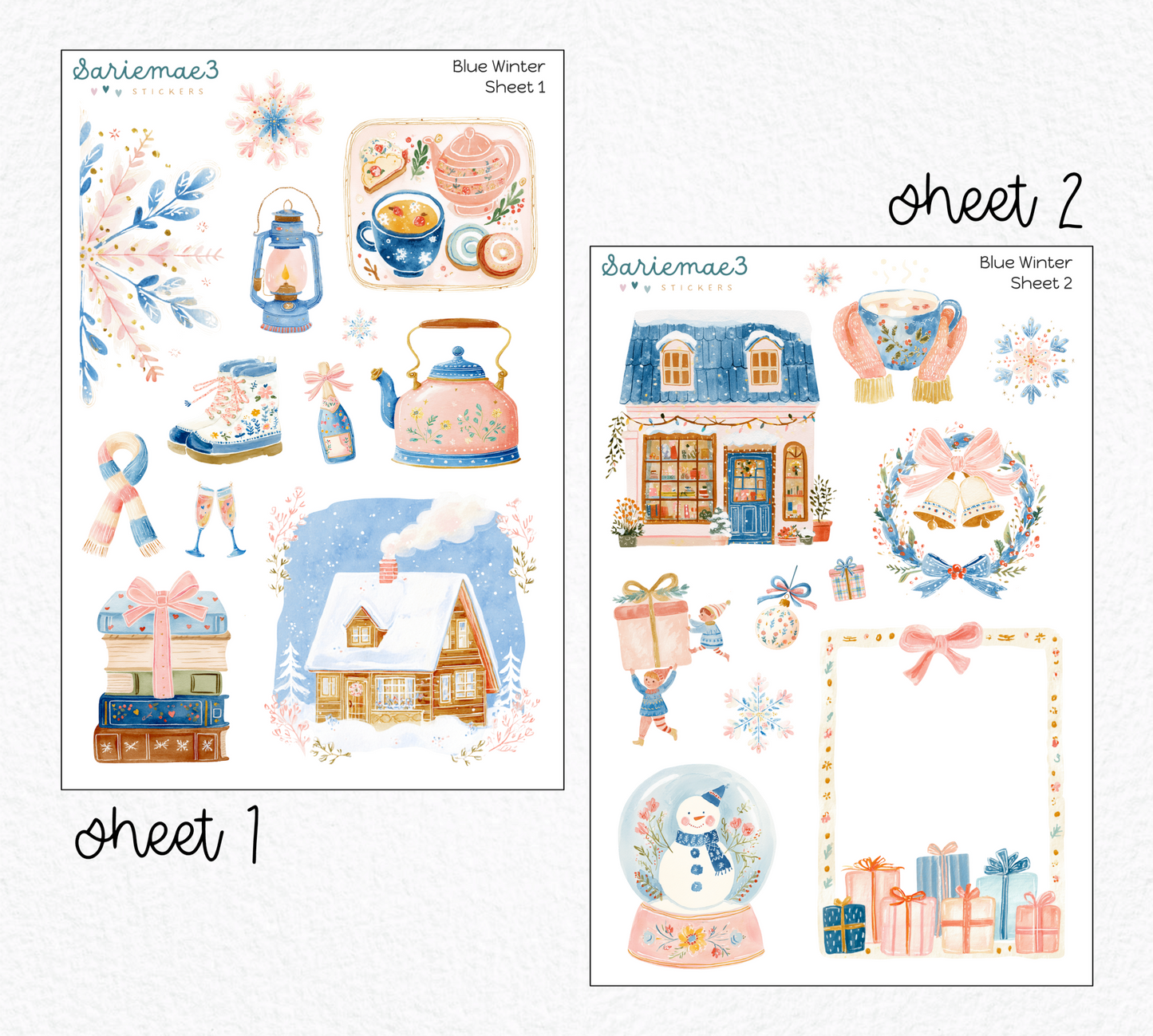 Blue Winter Deco Collection