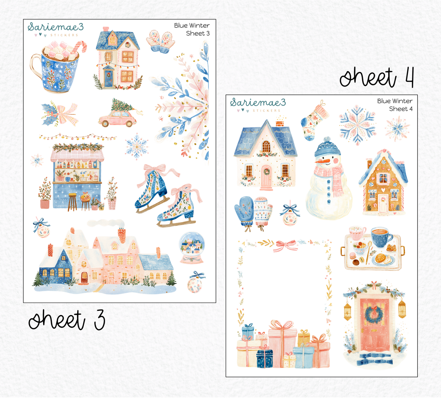 Blue Winter Deco Collection