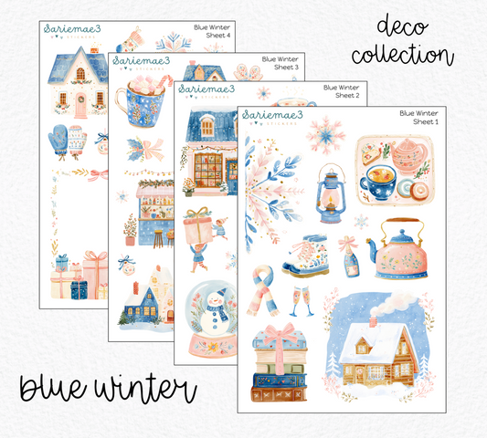 Blue Winter Deco Collection
