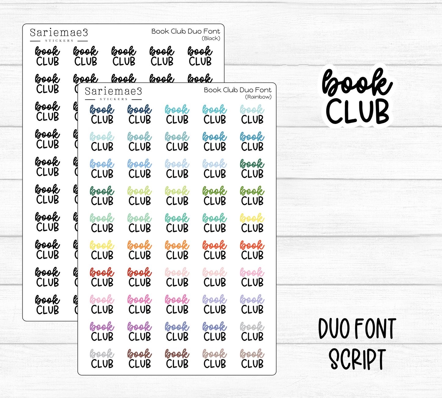 Book Club (Duo Font)