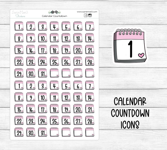 Calendar (Countdown) Icons