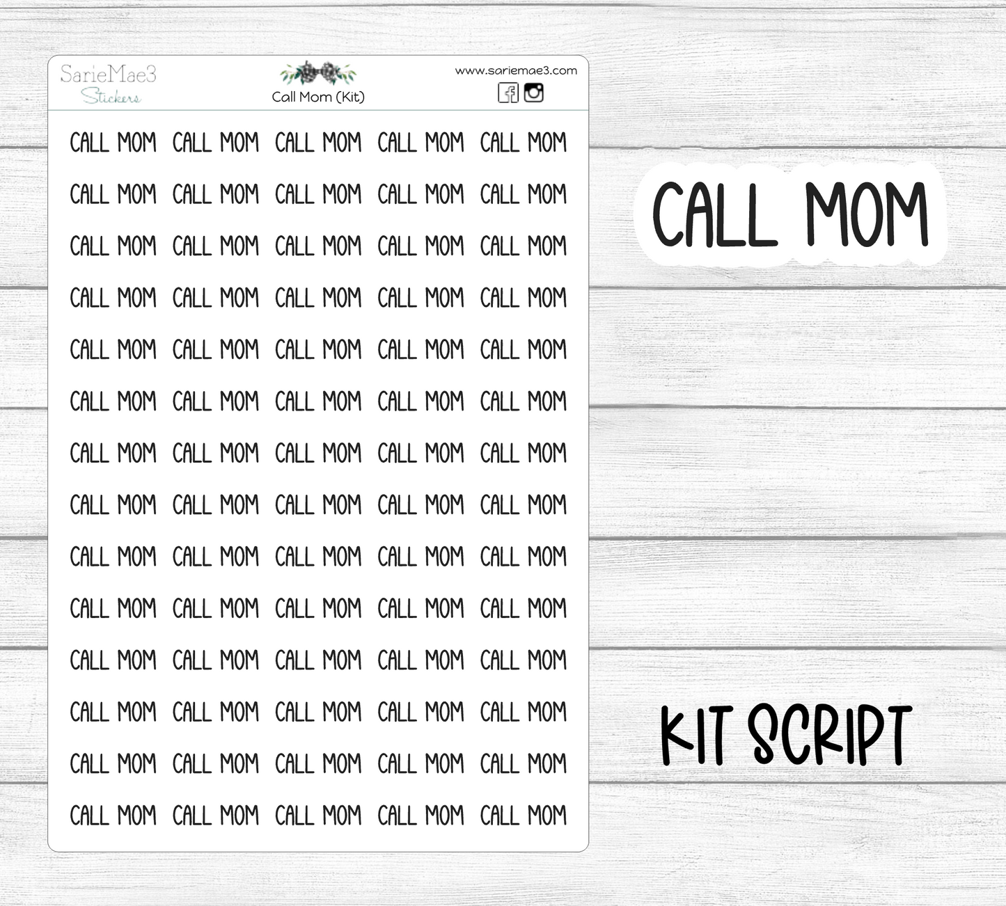 Call Mom (Kit Font)