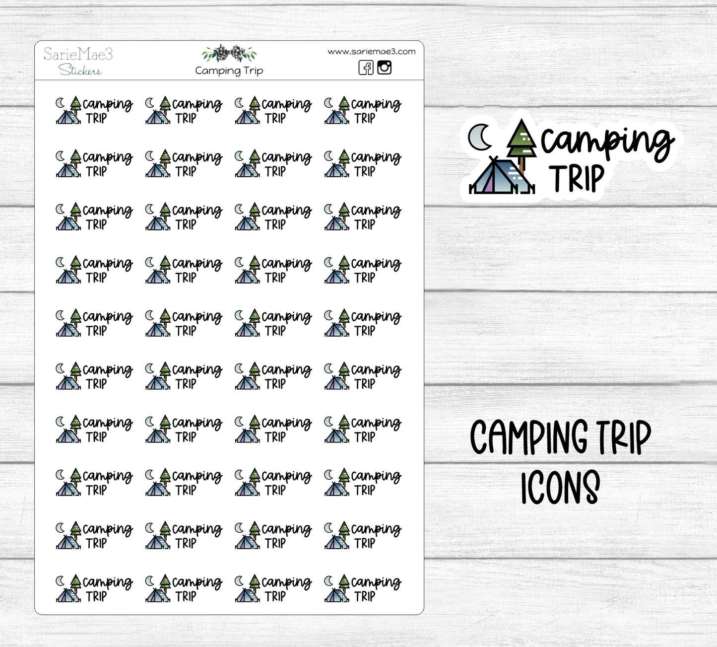 Camping Trip Icons