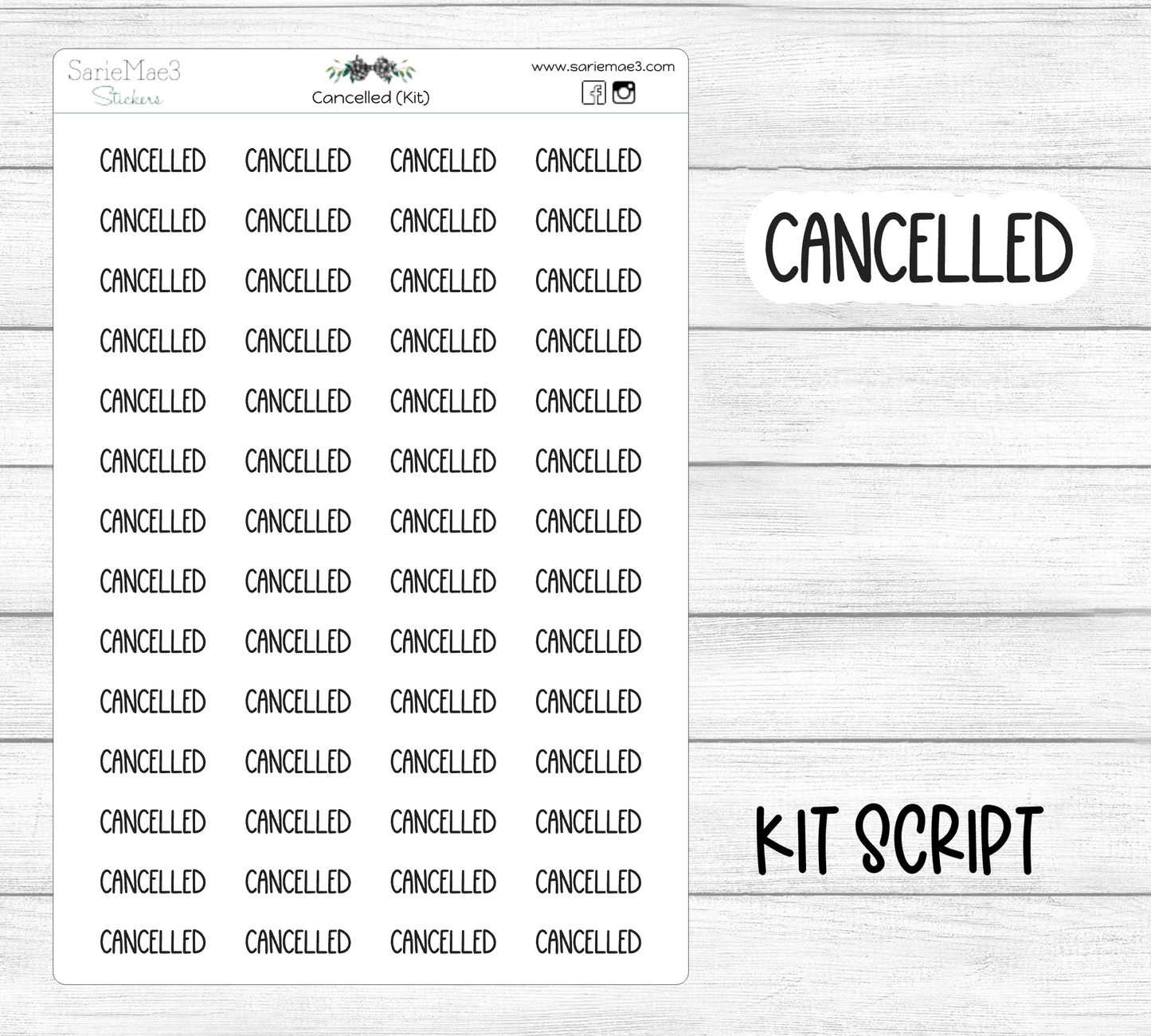 Cancelled (Kit Font)