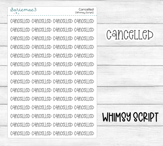Cancelled (Whimsy)