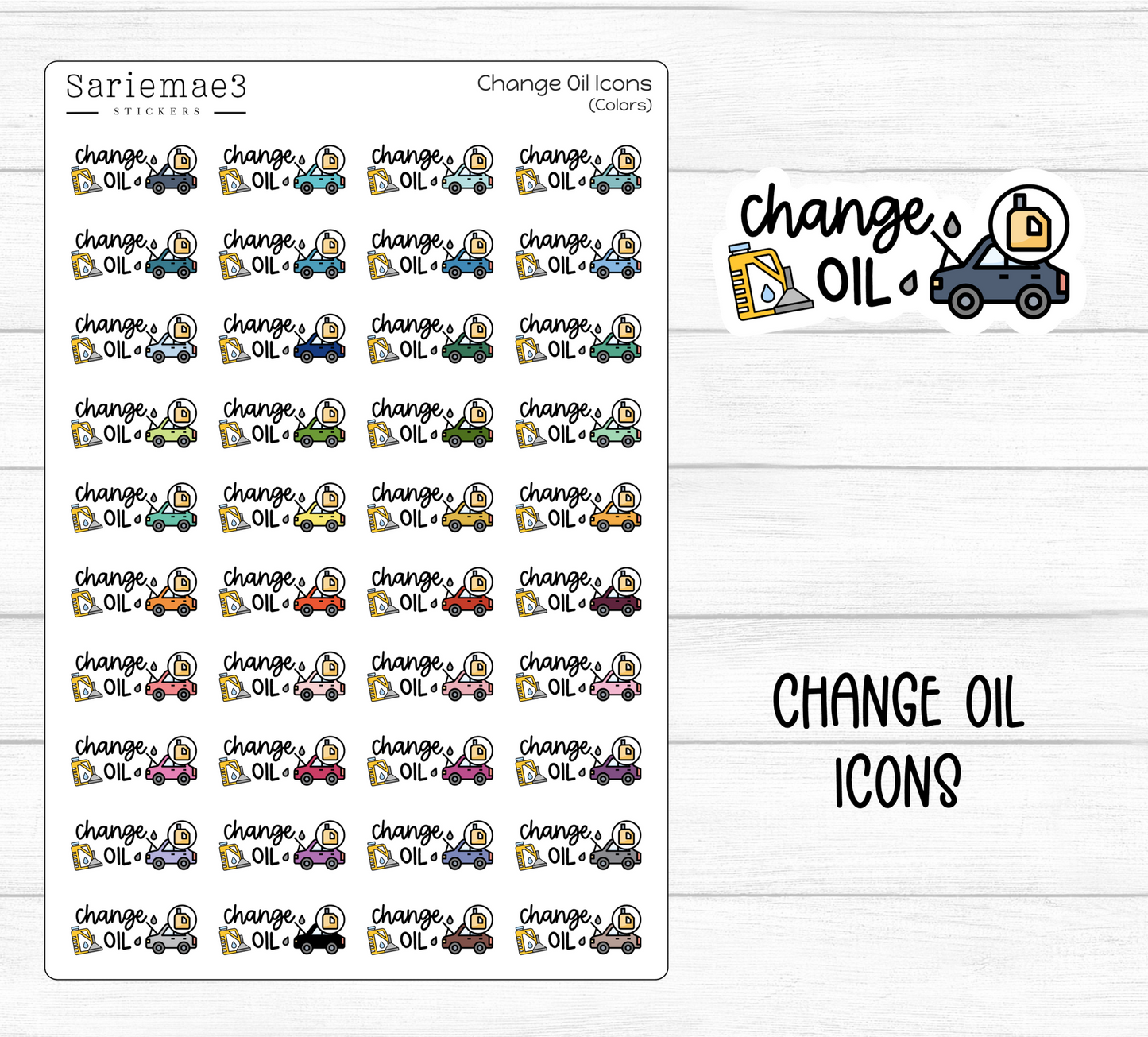 Change Oil Icons