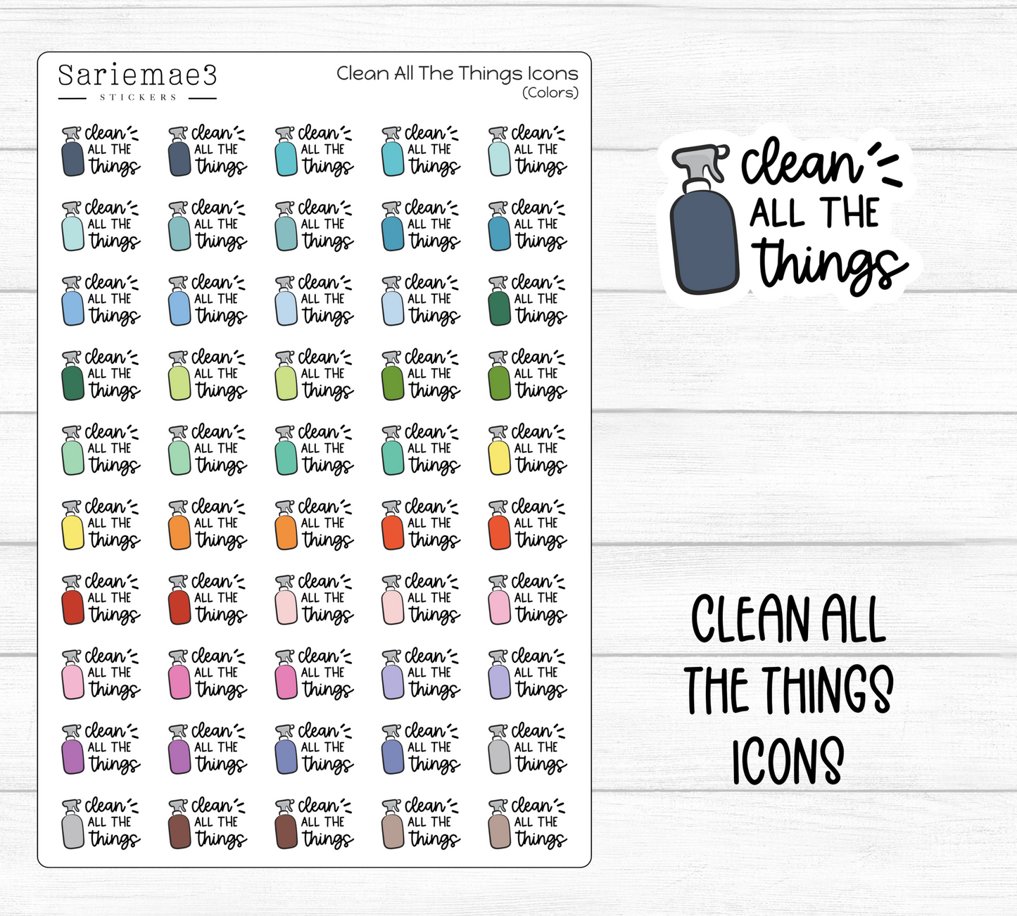 Clean All The Things Icons