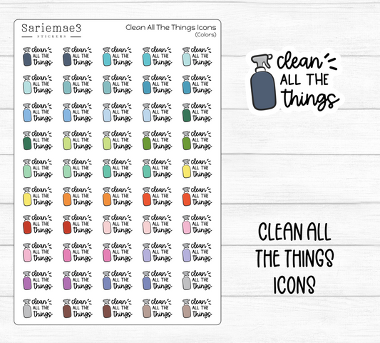 Clean All The Things Icons