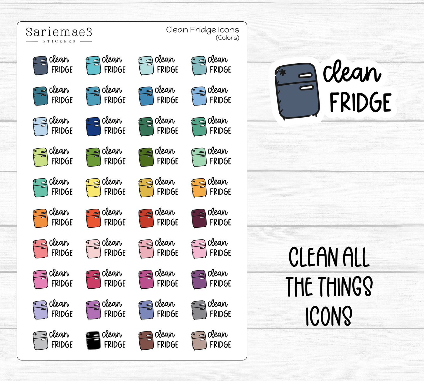 Clean Fridge Icons