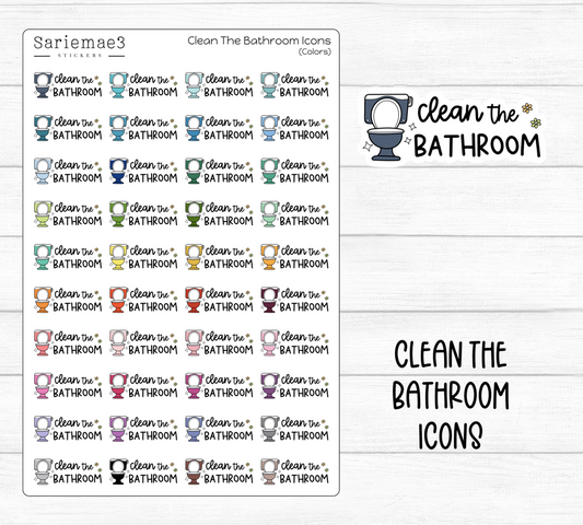 Clean the Bathroom Icons
