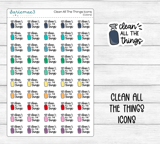 Clean All The Things Icons (Reformat)