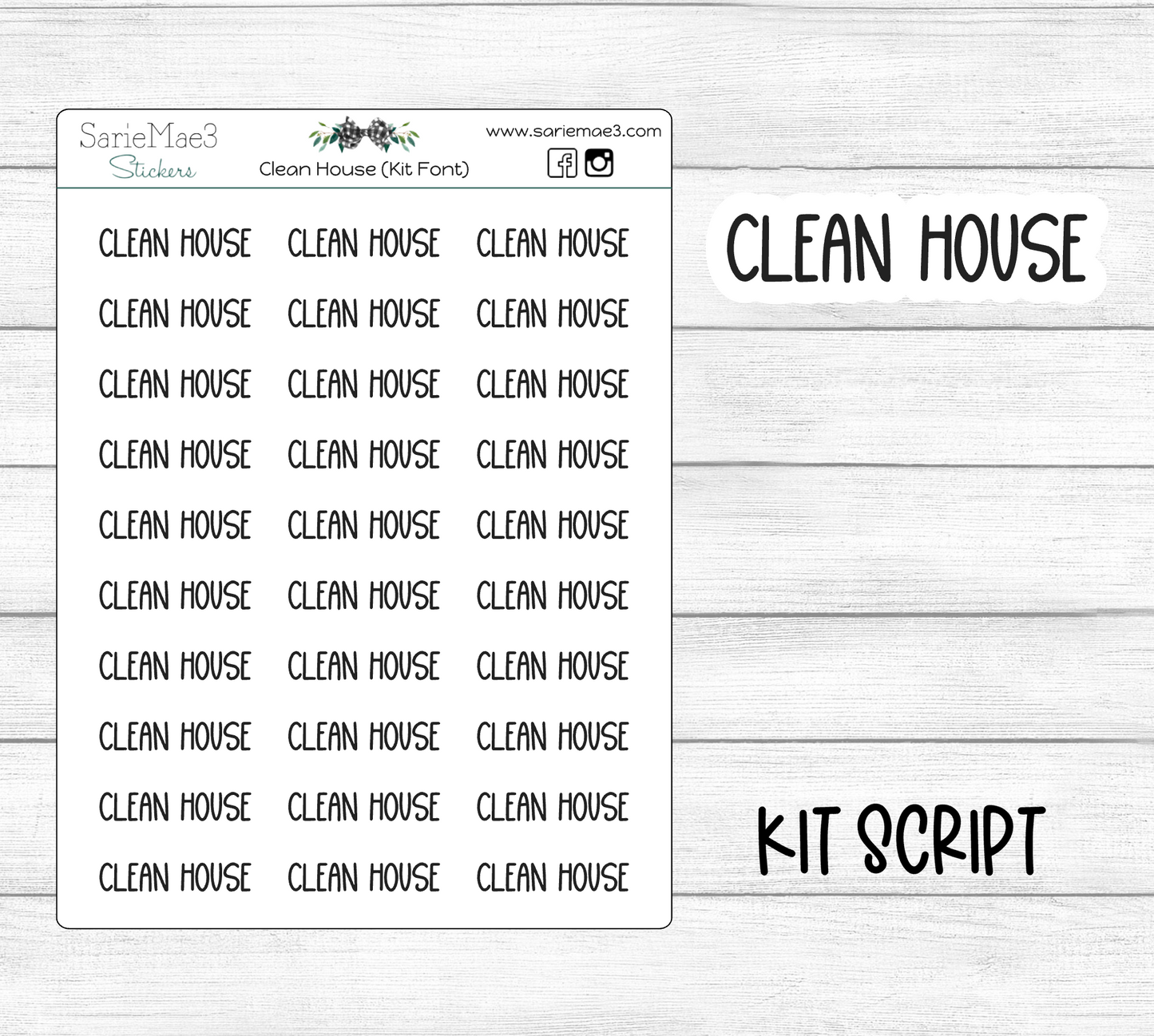 Clean House (Kit Font)