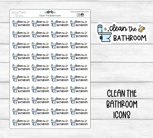 Clean the Bathroom Icons