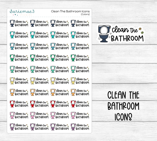 Clean the Bathroom Icons (Reformat)