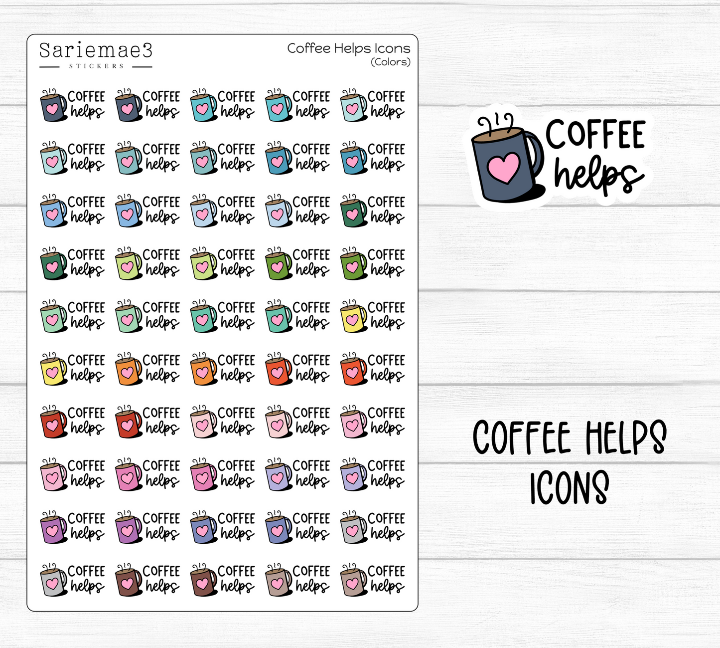 Coffee Helps Icons