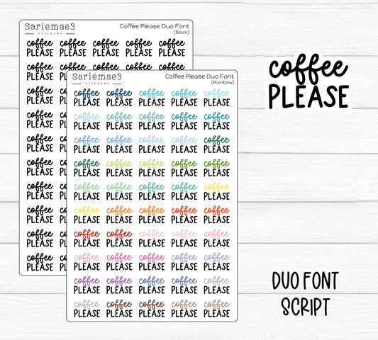 Coffee Please (Duo Font)