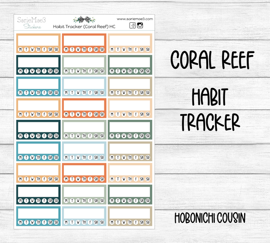 Habit Tracker (Coral Reef) Hobo Cousin