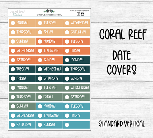 Date Covers (Coral Reef)