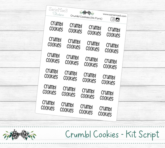 Crumbl Cookies (Kit Font)
