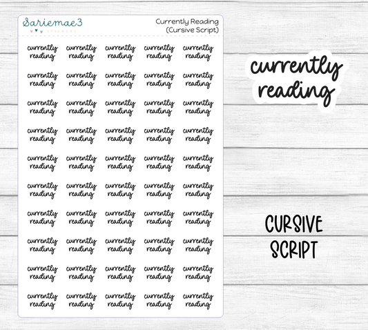 Currently Reading (Cursive)