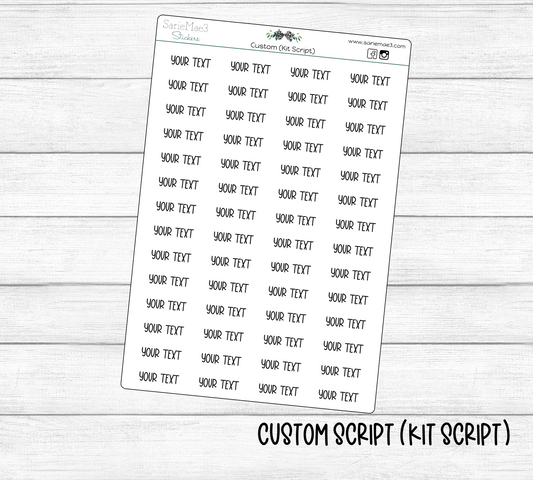Custom Script A Custom Items – SarieMae3