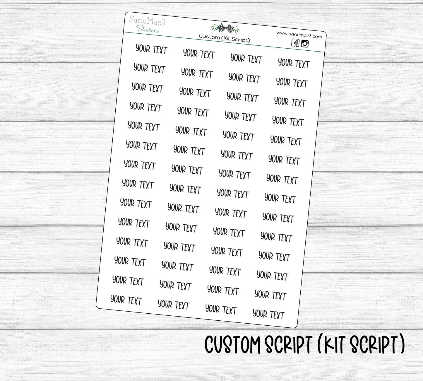 Custom Script (2025 Kit Font)