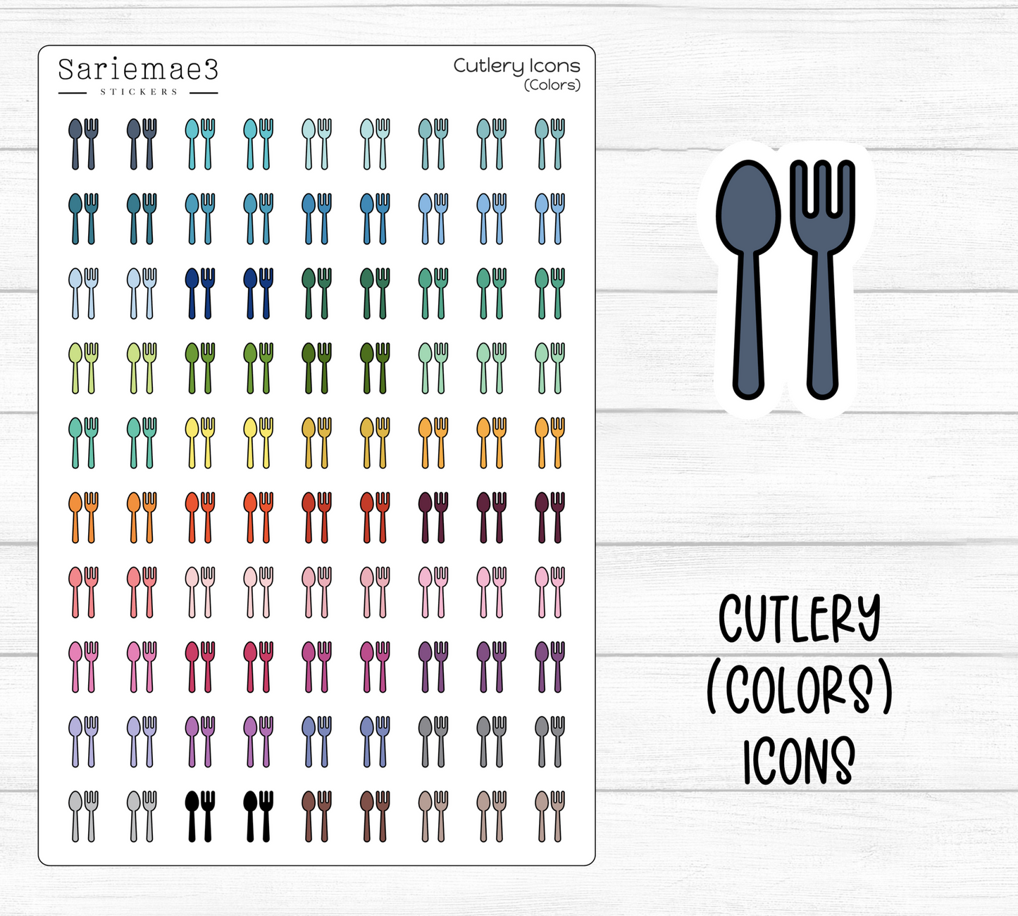 Cutlery (Colors) Icons