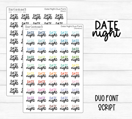 Date Night (Duo Font)