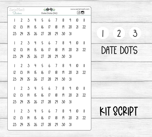 Date Dots (Kit Font)