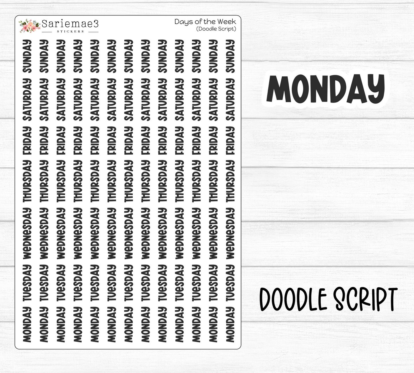 Days of the Week (Doodle)