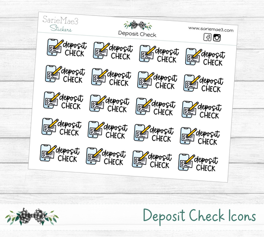 Deposit Check Icons