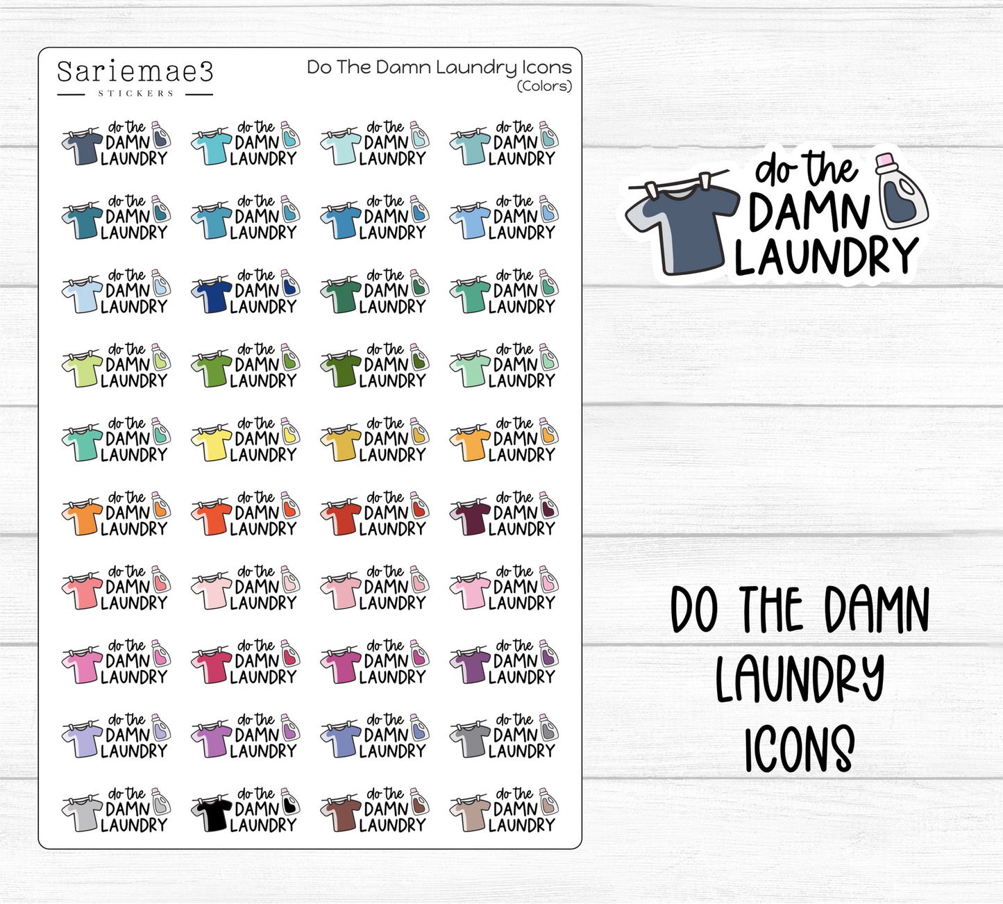 Do The Damn Laundry Icons