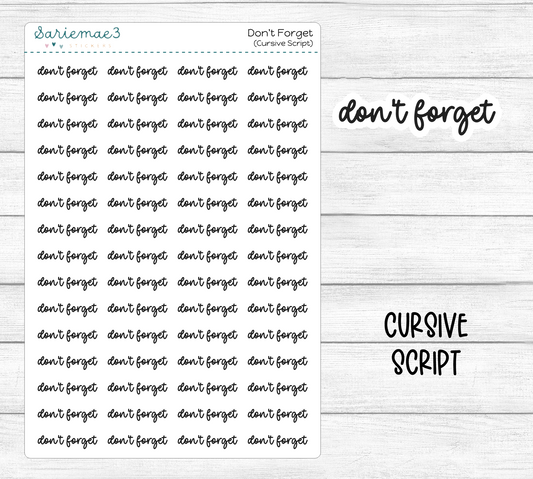 Cursive Never Cursive Script – Page 2 – SarieMae3