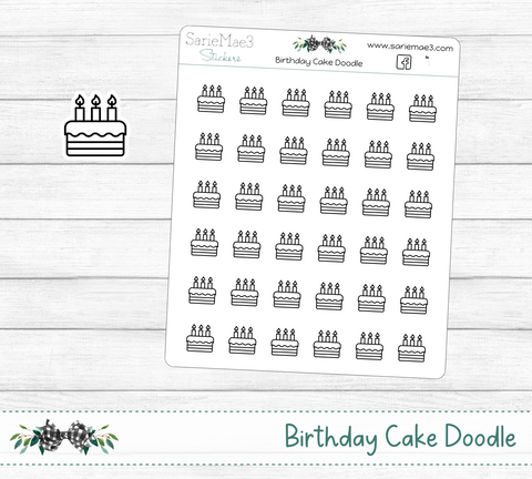 Birthday Cake Doodle