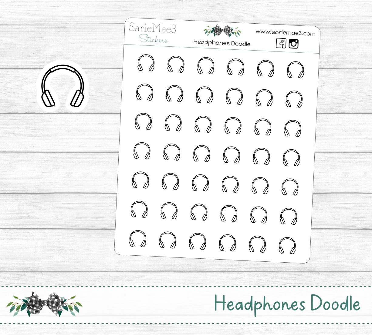 Headphones Doodle