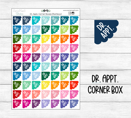 Dr. Appt. Corner Box (Rainbow)