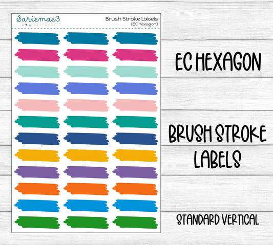 Brushstroke Labels (EC Hexagon)