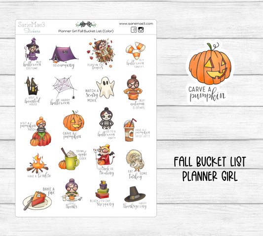 Fall Bucket List (Planner Girl)