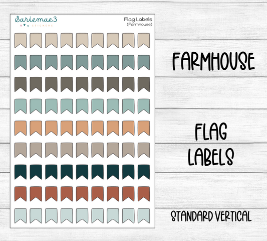 Flag Labels (Farmhouse)