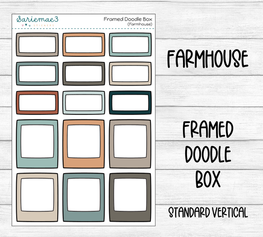 Framed Doodle Box (Farmhouse)