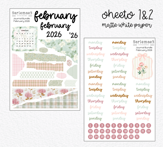 February Journal Bundle (20% off) LIMITED TIME!