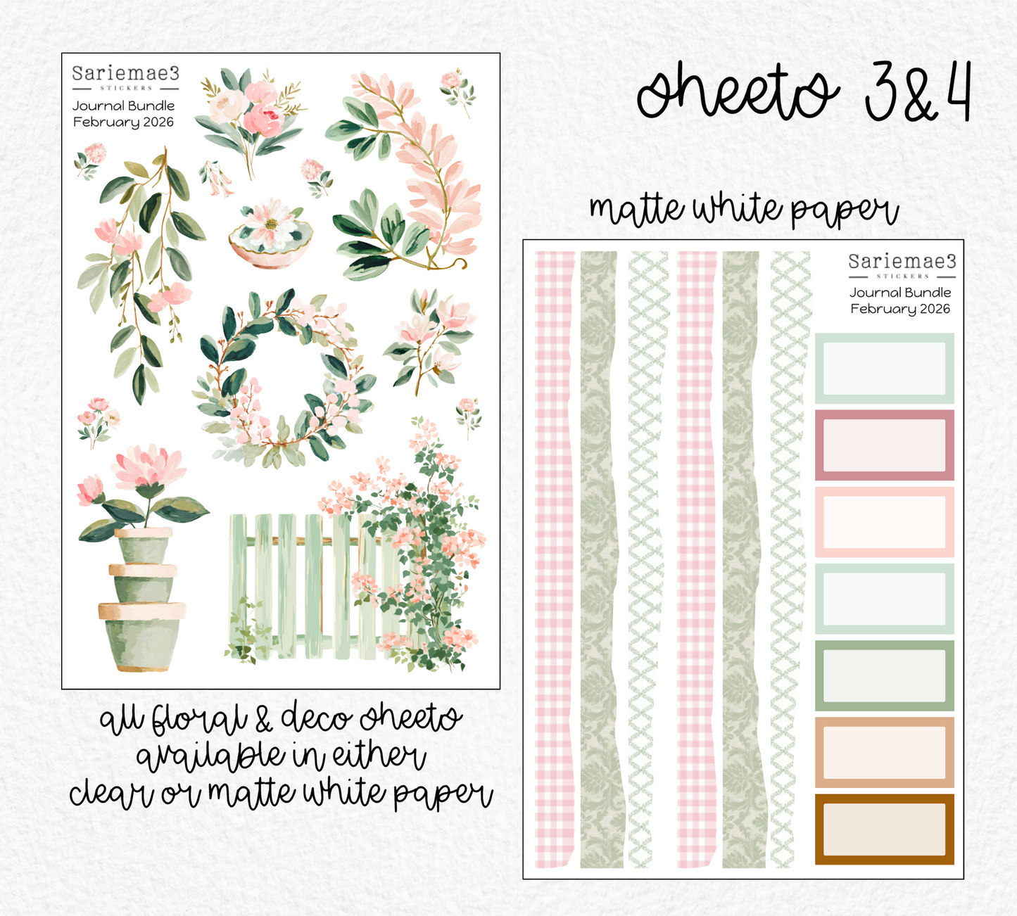 February Journal Bundle (20% off) LIMITED TIME! Bundle will be removed 2/28/26.