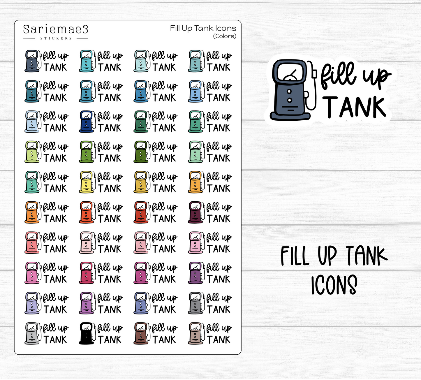 Fill Up Tank Icons