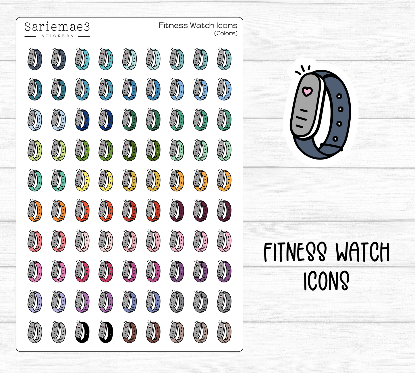Fitness Watch Icons
