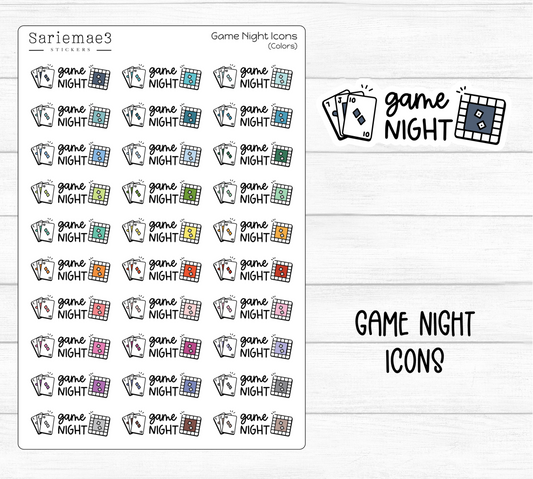 Game Night Icons