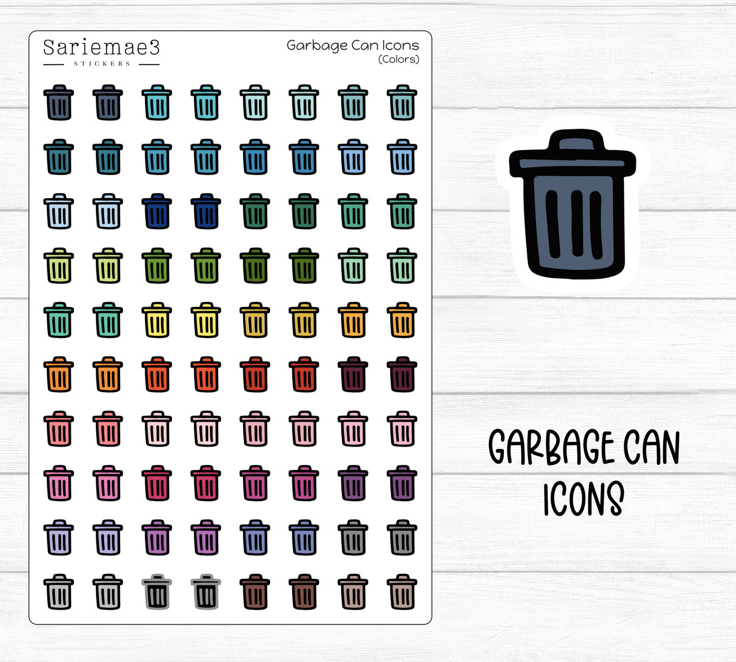 Garbage Can Icons