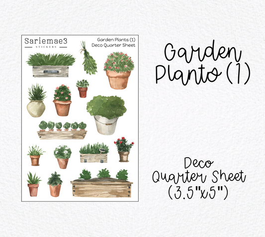 Garden Plants (1) Deco Quarter Sheet