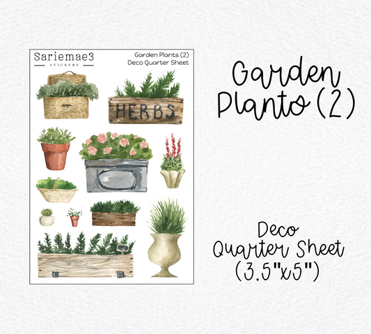 Garden Plants (2) Deco Quarter Sheet