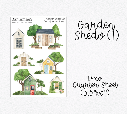 Garden Sheds (1) Deco Quarter Sheet