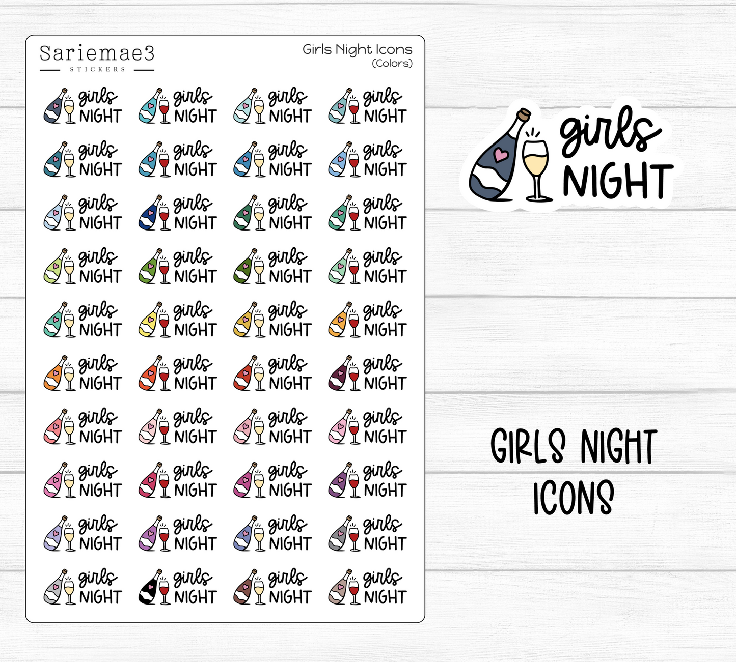 Girls Night Icons